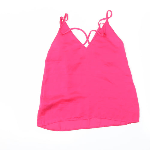 H&M Womens Pink   Basic Blouse Size 8