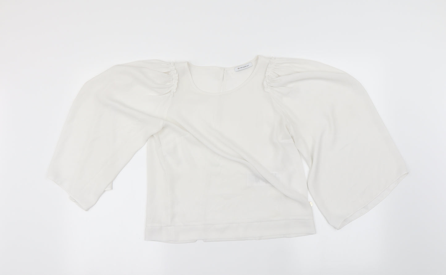 MOTIVI Womens White   Basic Blouse Size 14