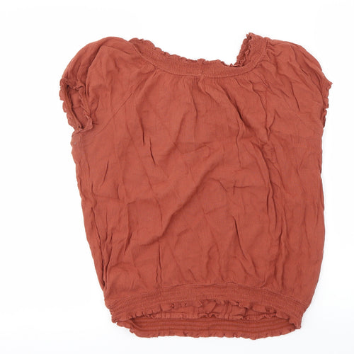 New Look Womens Brown   Basic Blouse Size 8