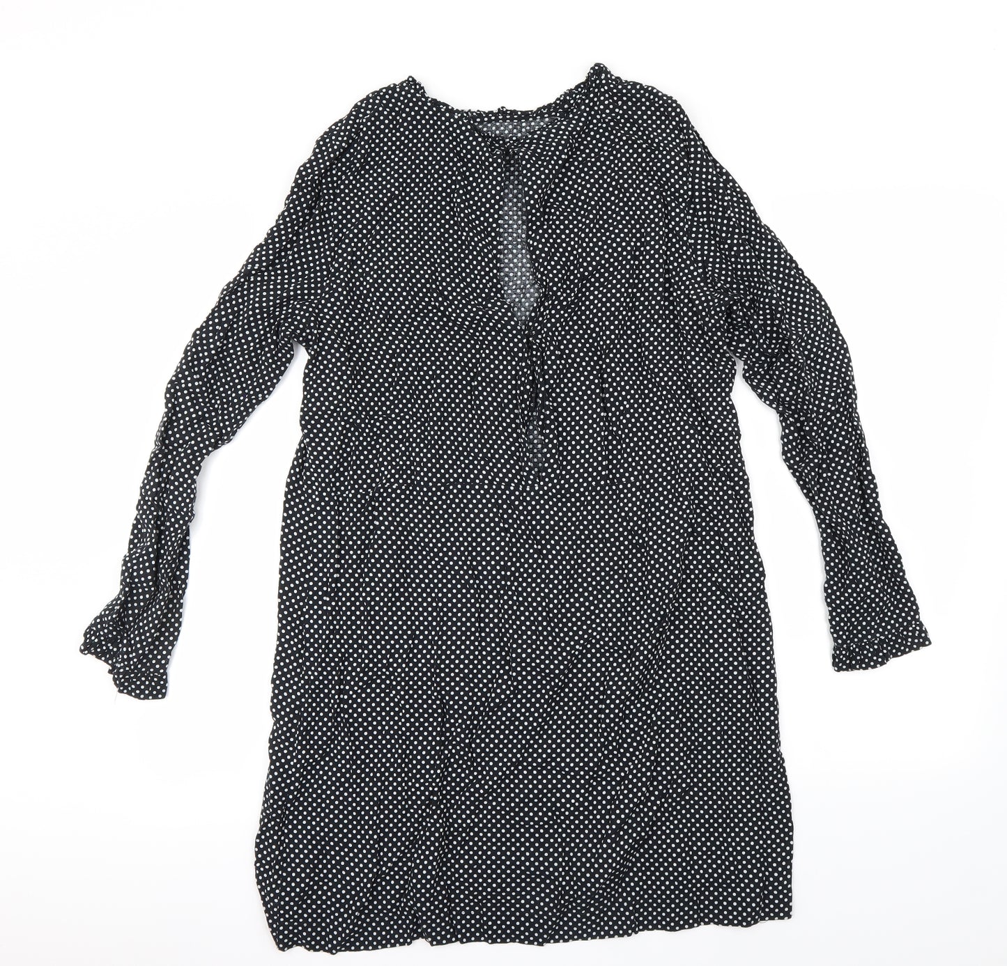 H&M Womens Black   Basic Blouse Size 14
