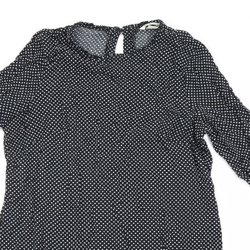 H&M Womens Black   Basic Blouse Size 14