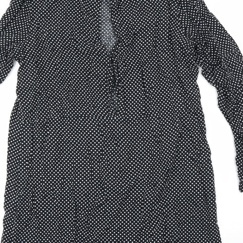 H&M Womens Black   Basic Blouse Size 14