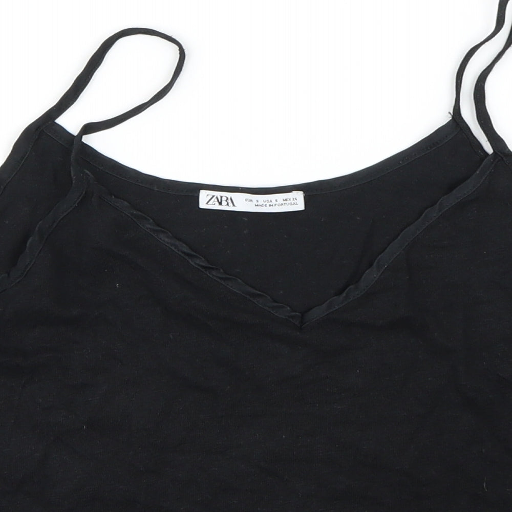 Zara Womens Black   Basic T-Shirt Size 8