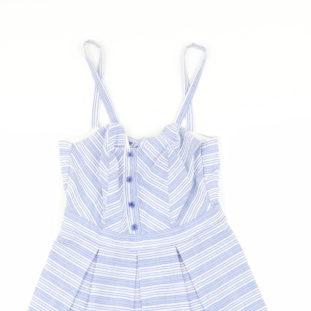 Charlotte Russe Womens Blue Striped  A-Line  One Size