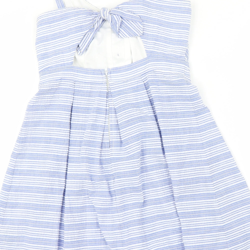 Charlotte Russe Womens Blue Striped  A-Line  One Size