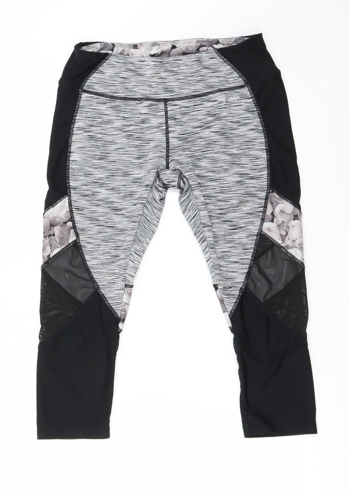 Preworn Womens Grey Cropped Leggings Size S L20 in