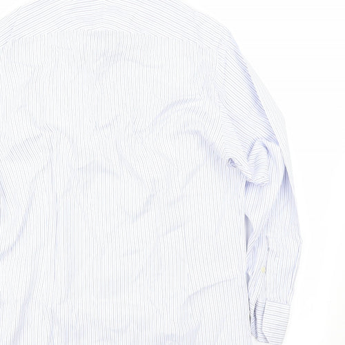 Hawes & Curtis Mens Blue Striped   Button-Up Size 34