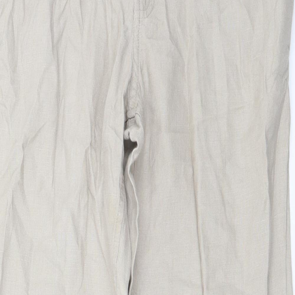 Fat Face Womens Beige   Trousers  Size 14 L27 in