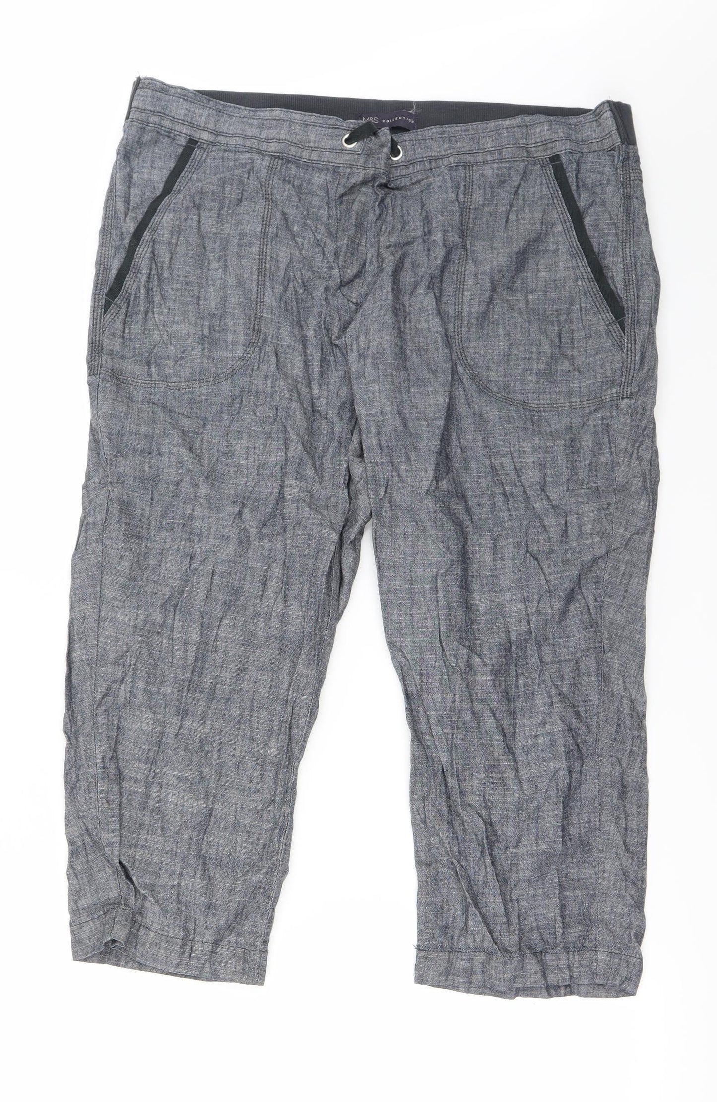 Marks and Spencer Womens Grey   Cut-Off Shorts Size 36 in