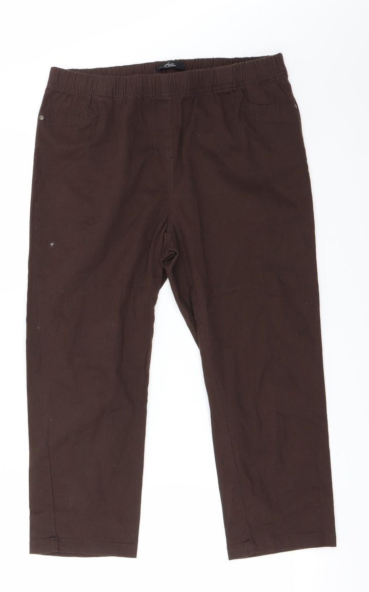 BM Womens Brown Trousers Size 12 L22 in