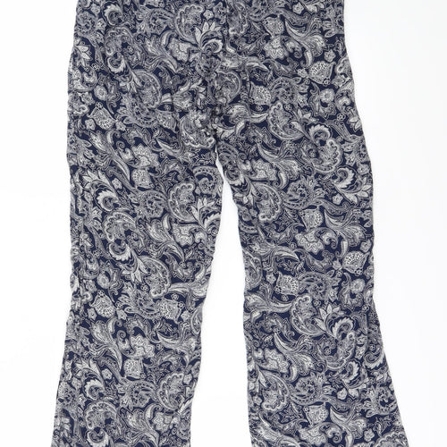 louise marnay Womens Blue Floral  Trousers  Size 12 L25 in