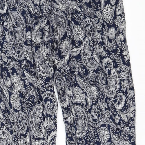 louise marnay Womens Blue Floral  Trousers  Size 12 L25 in