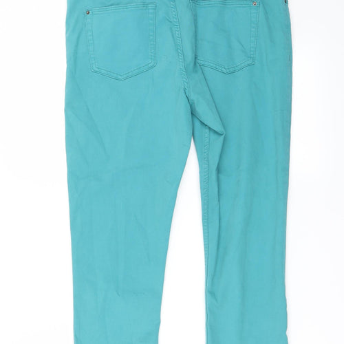 Marks and Spencer Womens Green   Trousers  Size 14 L20 in