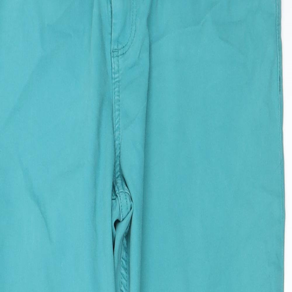Marks and Spencer Womens Green   Trousers  Size 14 L20 in