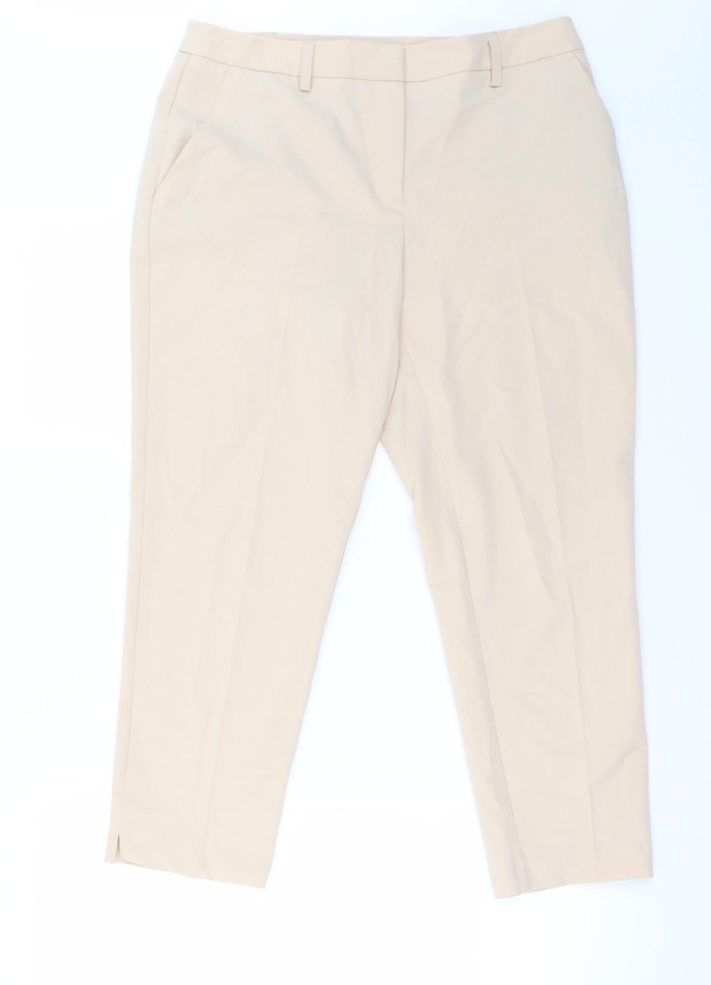 Preworn Womens Beige   Trousers  Size 10 L23 in