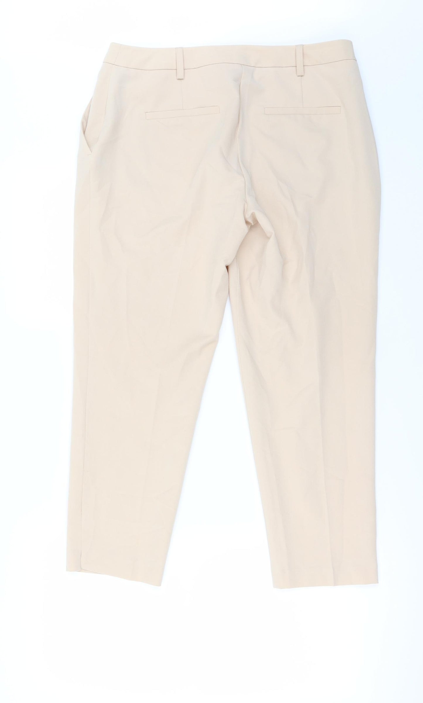 Preworn Womens Beige   Trousers  Size 10 L23 in