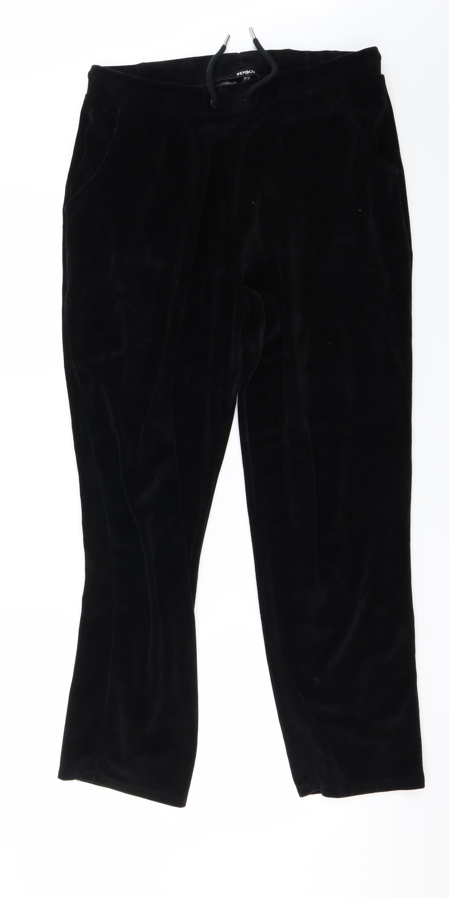 Pep &Co  Womens Black   Trousers  Size 14 L28 in
