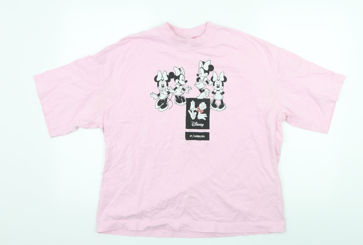 Uniqlo Womens Pink  Jersey Basic T-Shirt Size S  - Minnie Mouse
