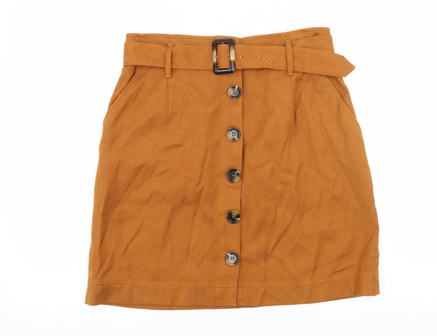 Marks and Spencer Womens Orange   A-Line Skirt Size 12