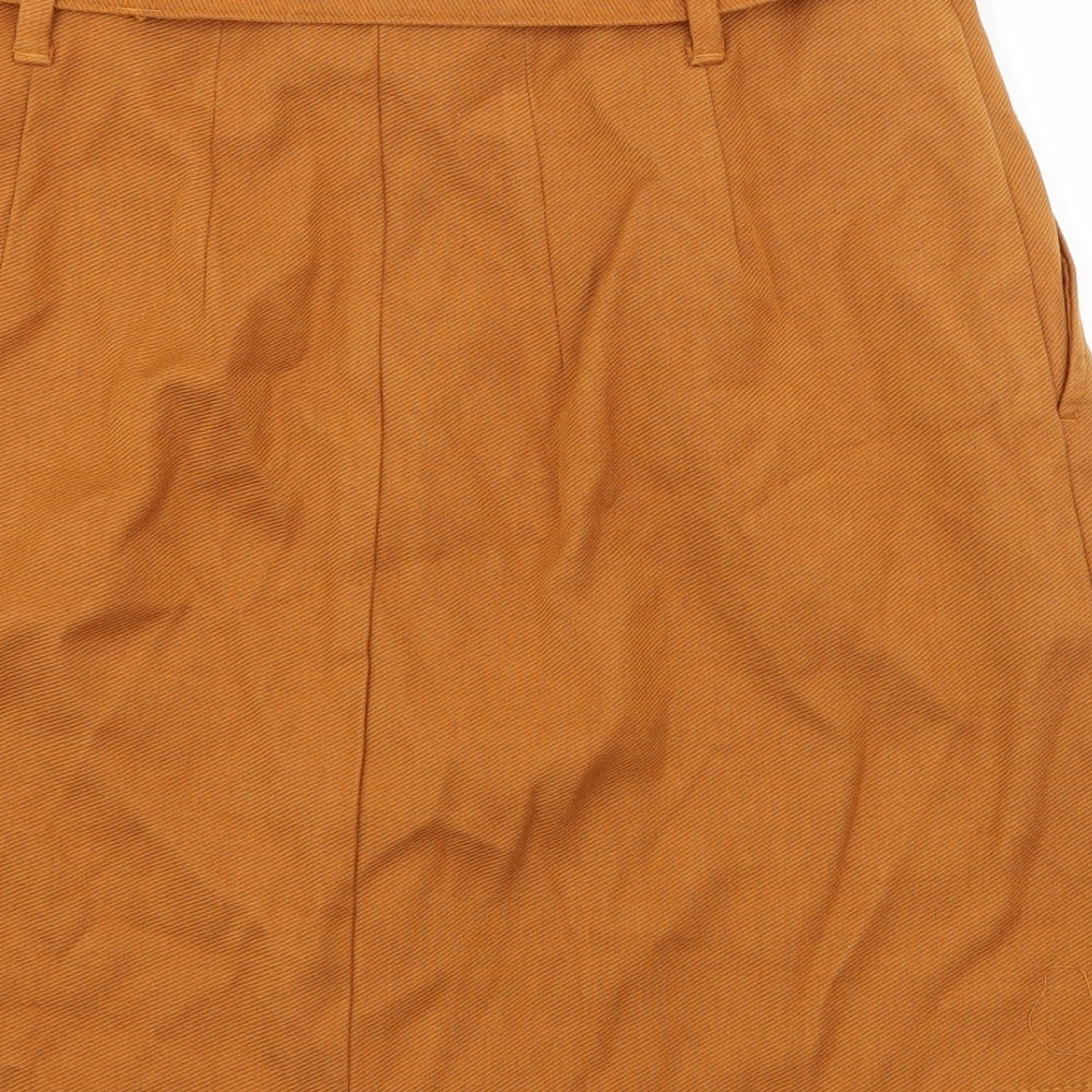 Marks and Spencer Womens Orange   A-Line Skirt Size 12
