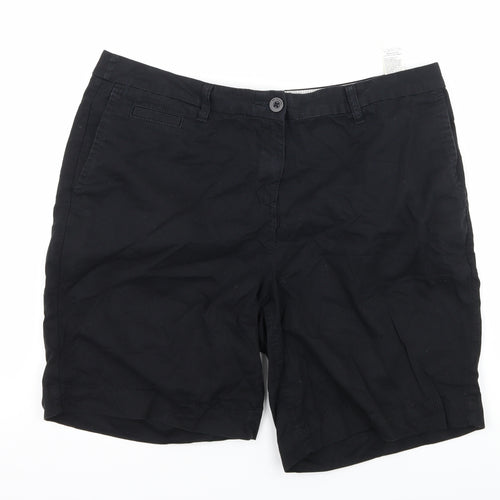 Marks and Spencer Womens Black   Bermuda Shorts Size 14