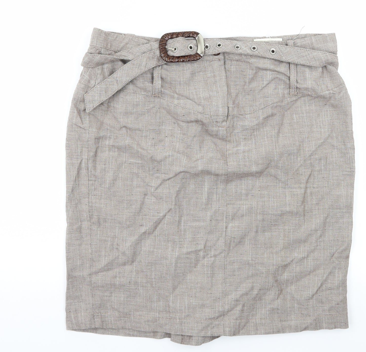 GAS Womens Brown   A-Line Skirt Size 14