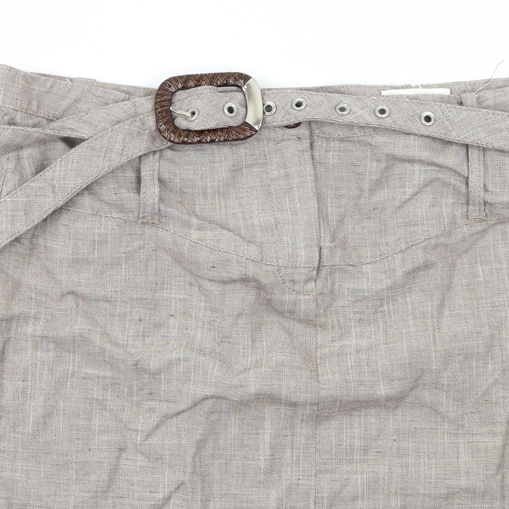 GAS Womens Brown   A-Line Skirt Size 14