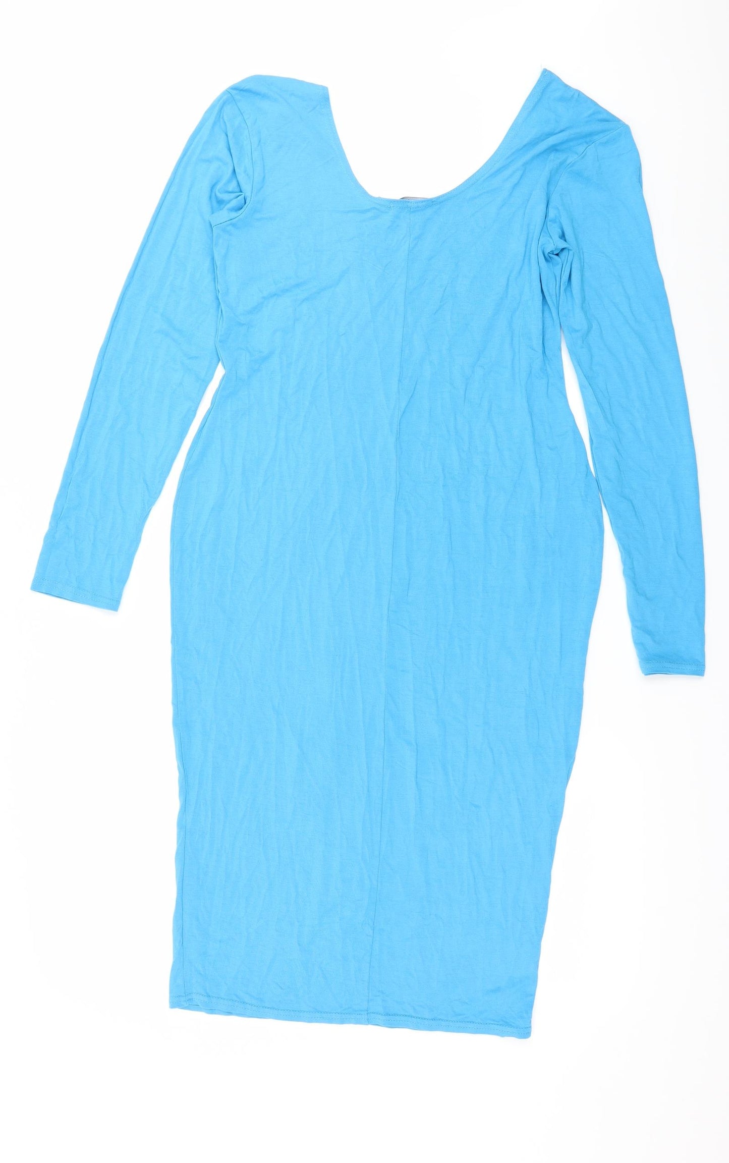 Boohoo Womens Blue  Jersey Bodycon  Size 14