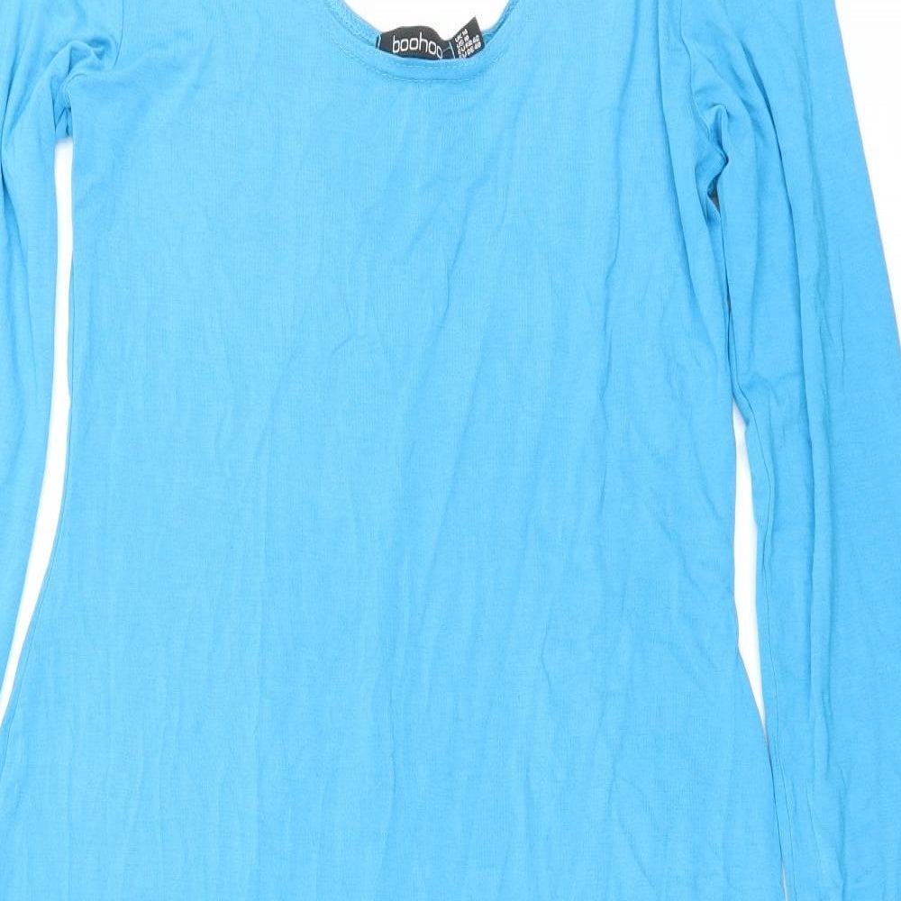 Boohoo Womens Blue  Jersey Bodycon  Size 14