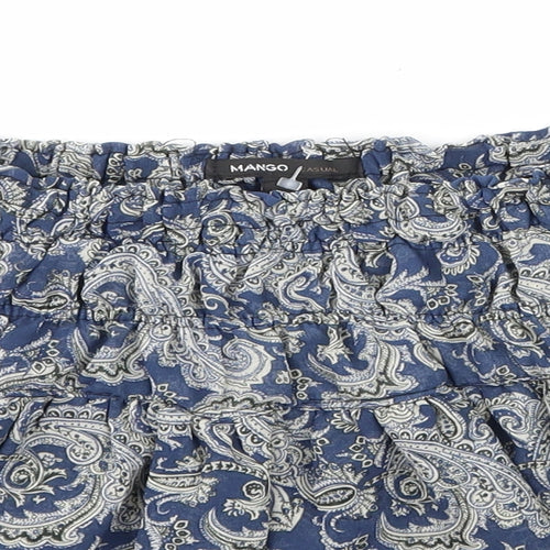 Mango Womens Blue   Mini Skirt Size S