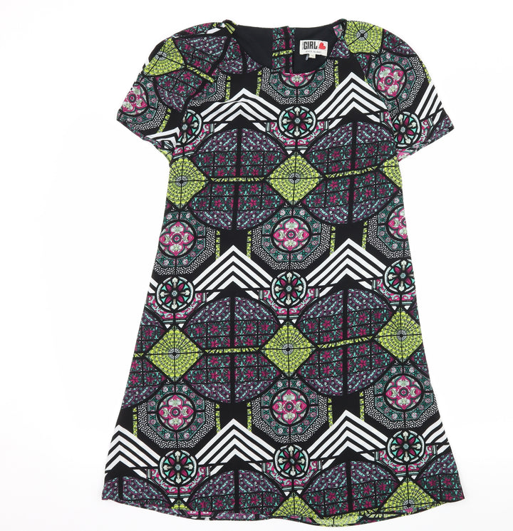 River Island Womens Black Geometric  Sheath  Size 10