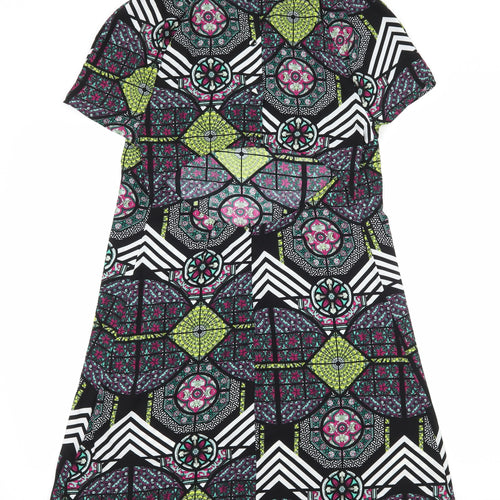 River Island Womens Black Geometric  Sheath  Size 10