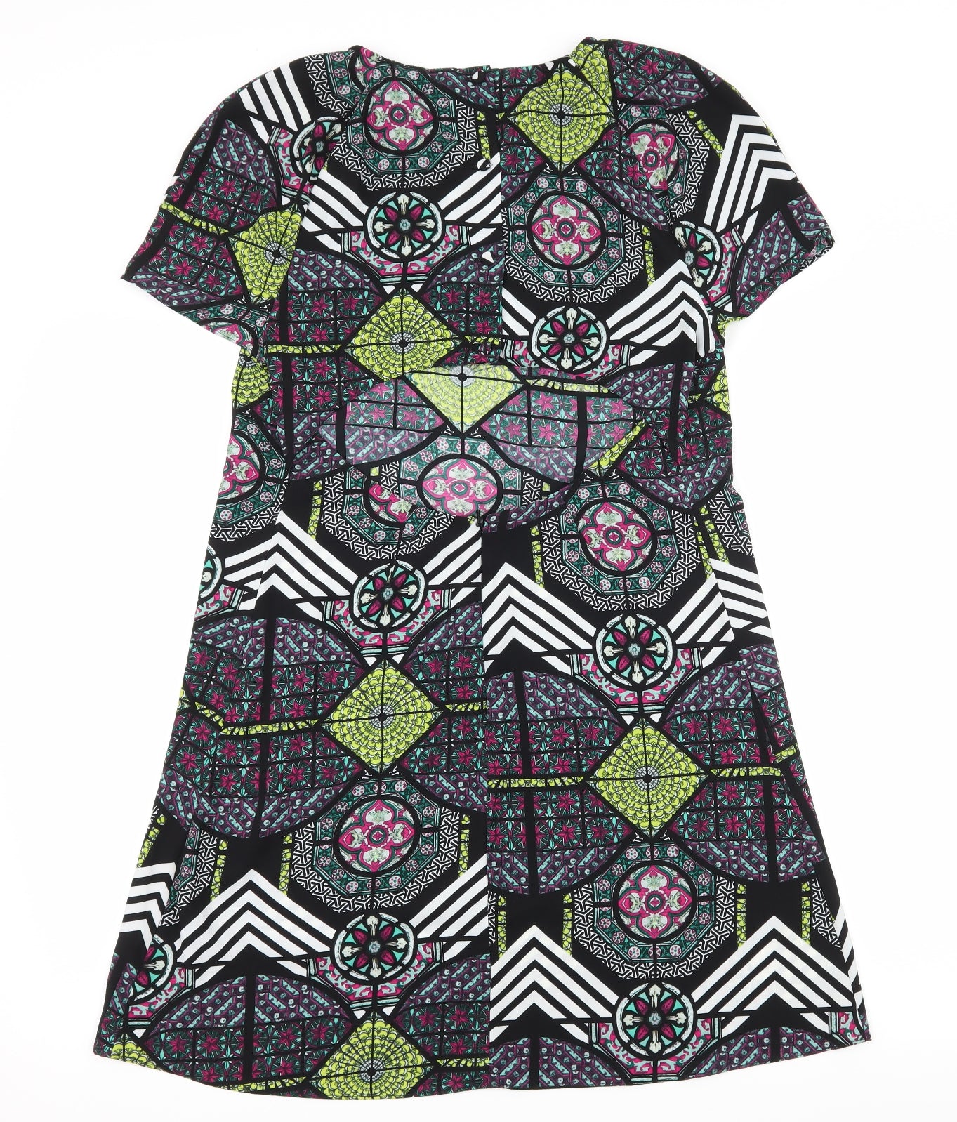 River Island Womens Black Geometric  Sheath  Size 10