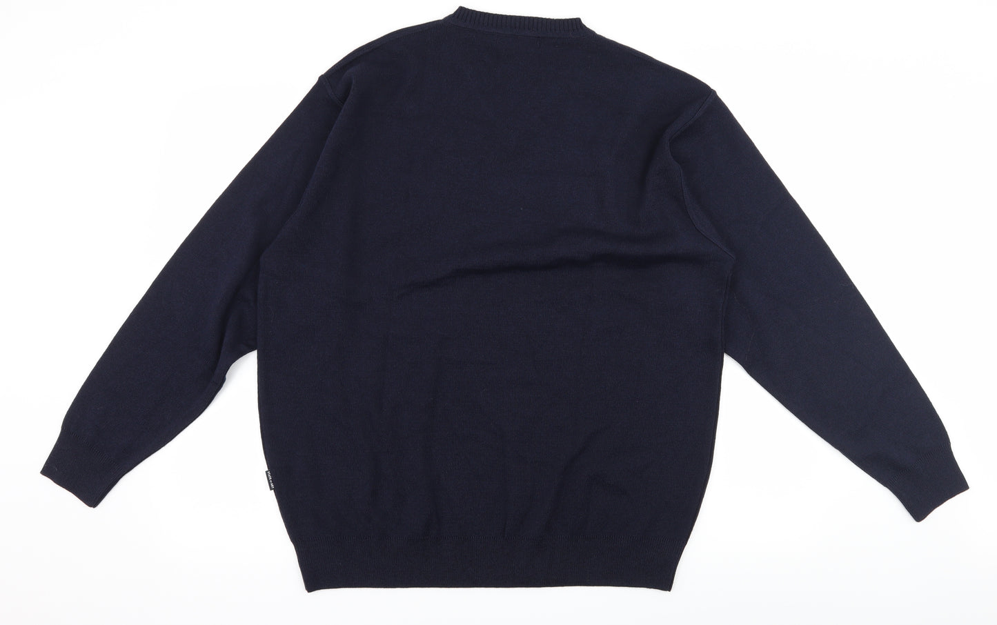State of Art Mens Blue  Knit Pullover Jumper Size L