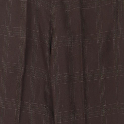 Preworn Womens Brown Check  Trousers  Size 32 in L29 in
