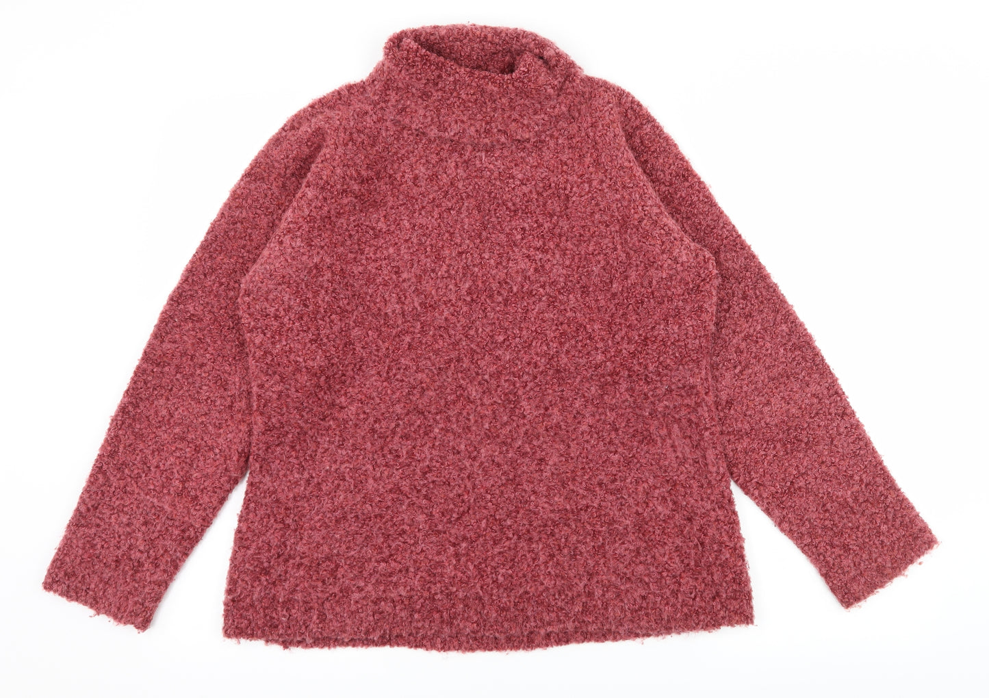 EWM Womens Pink  Knit Pullover Jumper Size 10