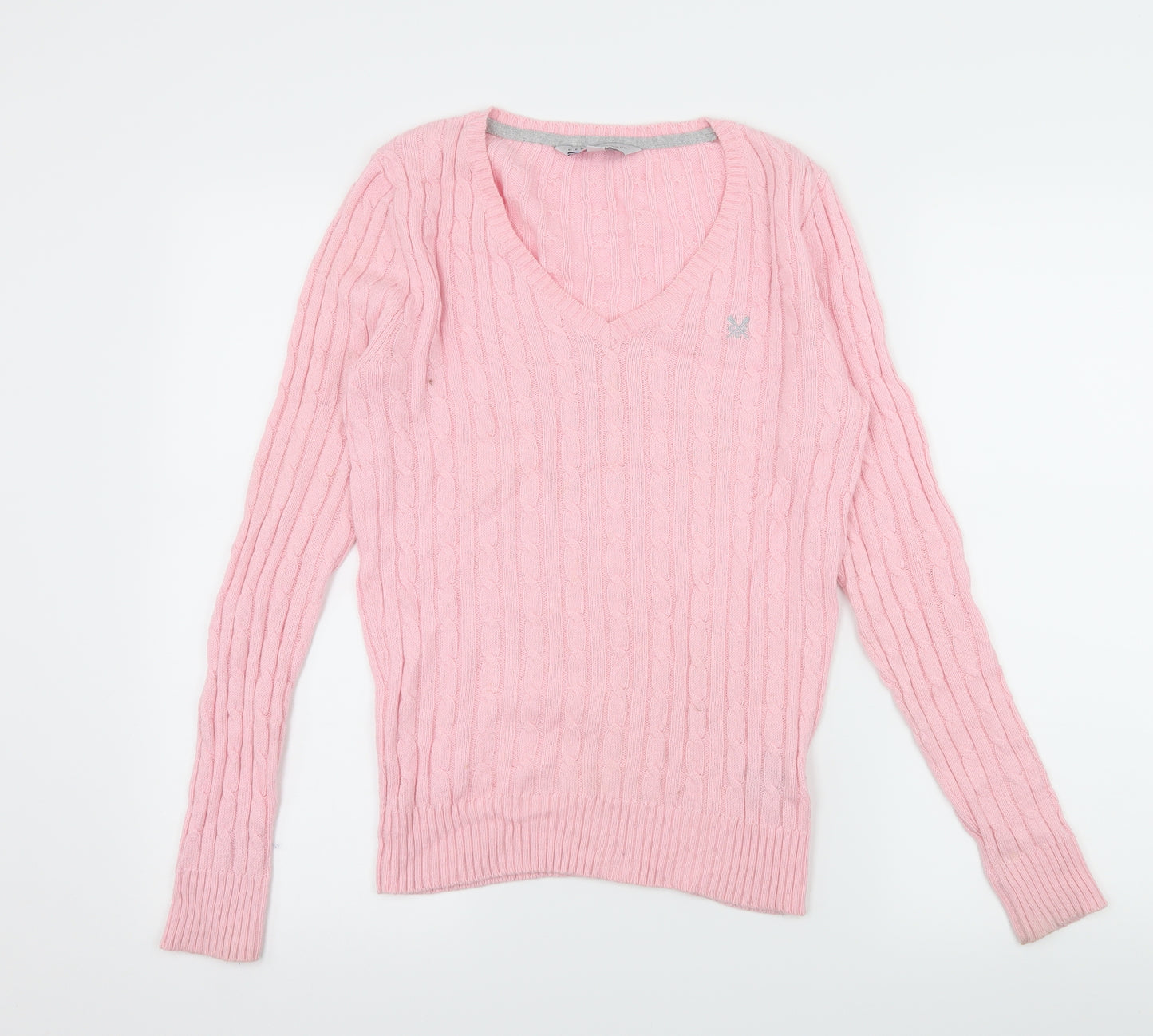 Crew Clothing Womens Pink  Knit Pullover Jumper Size 10
