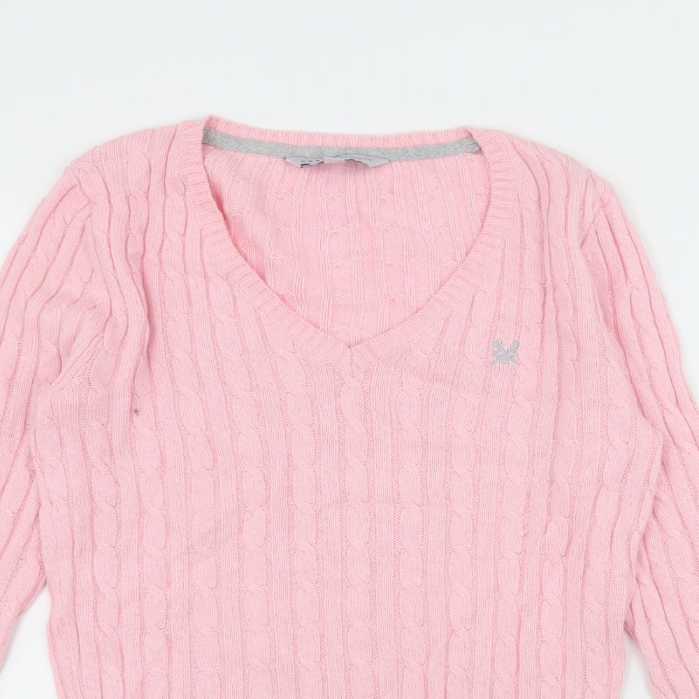 Crew Clothing Womens Pink  Knit Pullover Jumper Size 10