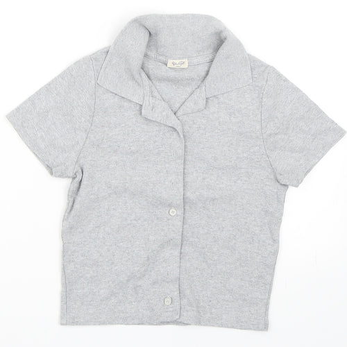 John Galt Girls Grey   Cardigan Jumper Size S