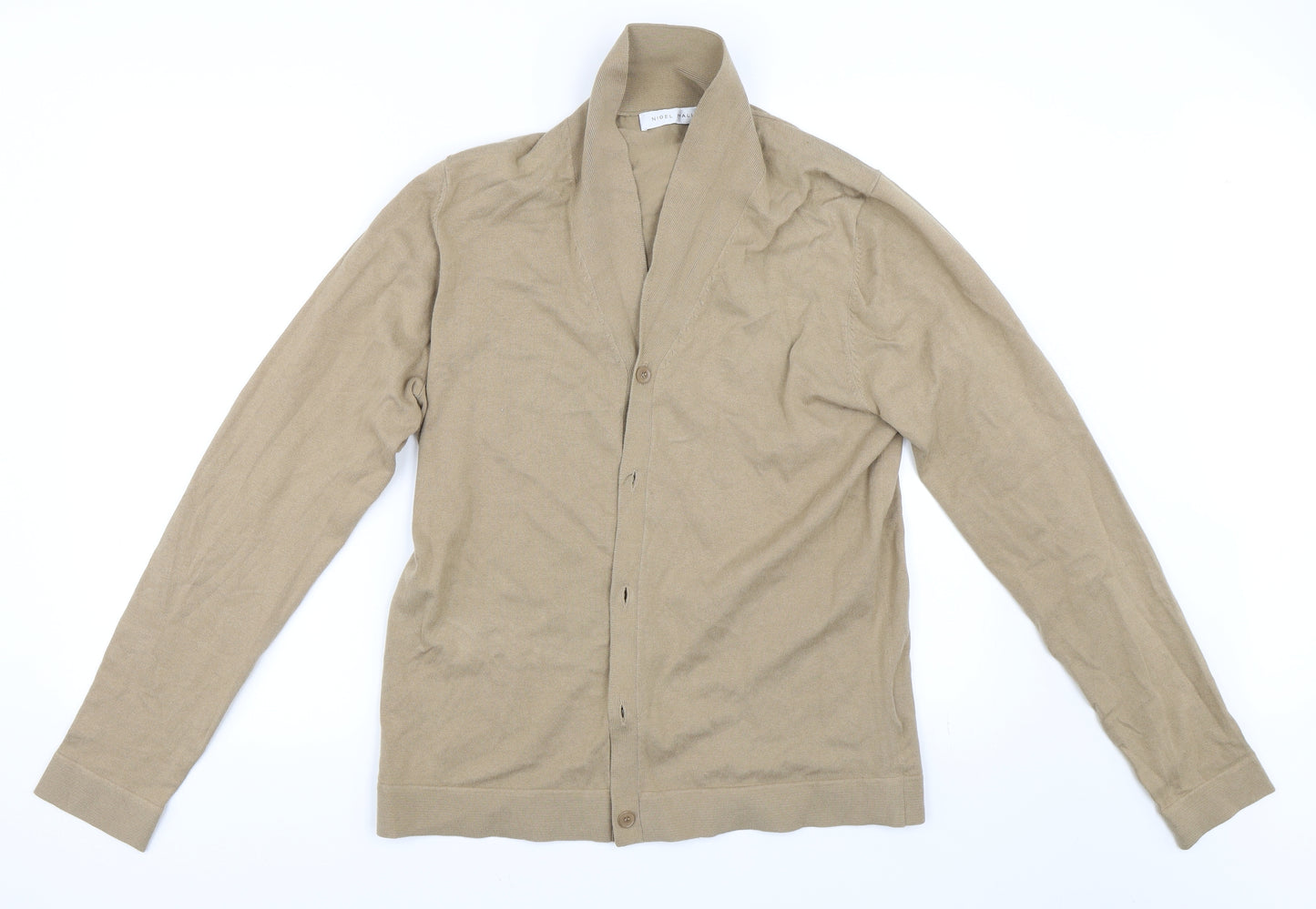Nigel Hall Womens Beige   Cardigan Jumper Size L