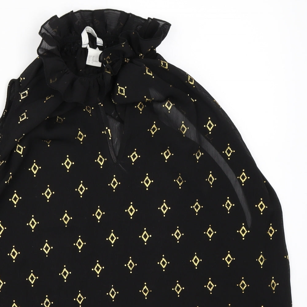 H&M Womens Black   Basic Blouse Size 40