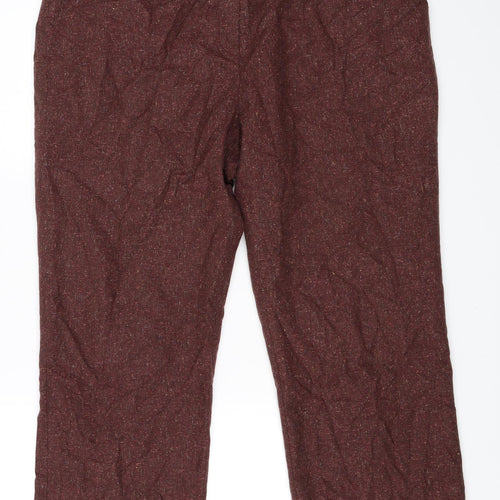 Cotswold Collections Womens Red   Cropped Trousers Size 18 L26 in
