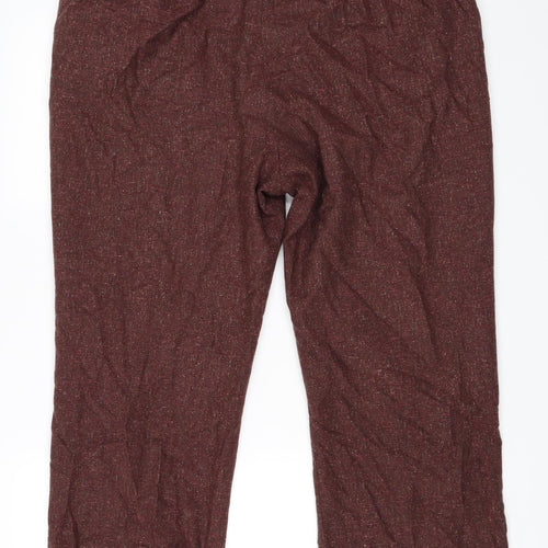 Cotswold Collections Womens Red   Cropped Trousers Size 18 L26 in