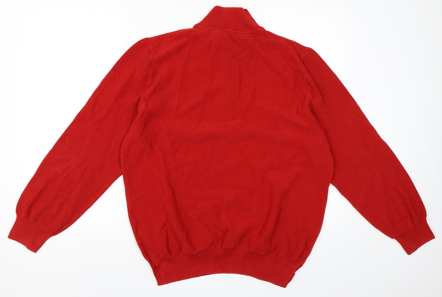 Herringbone Mens Red   Henley Sweatshirt Size XL