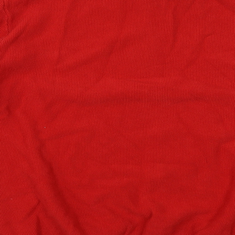 Herringbone Mens Red   Henley Sweatshirt Size XL