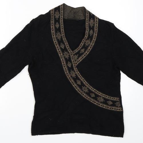 Alex & Co Womens Black   Pullover Jumper Size 10