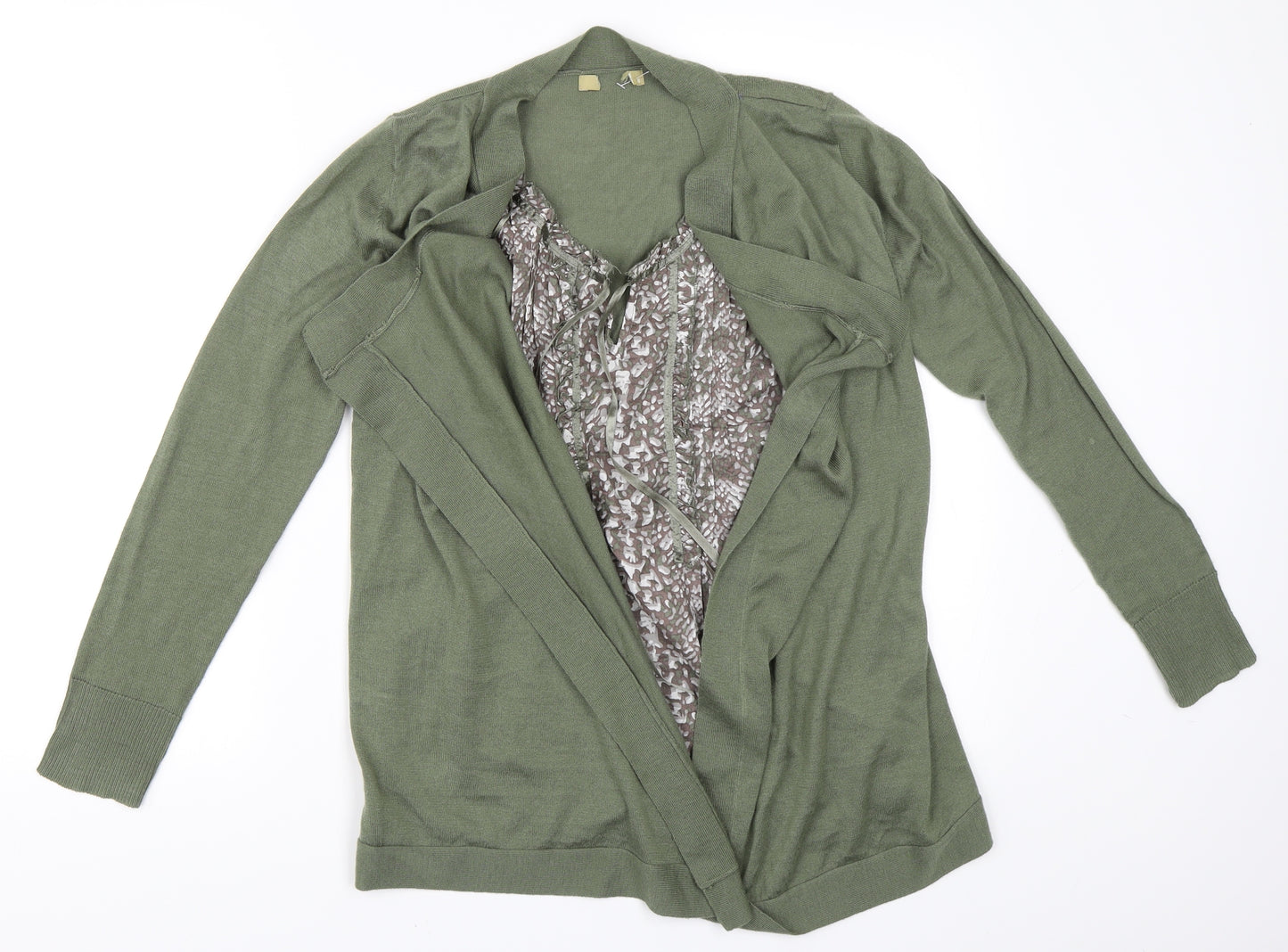 Preworn Womens Green   Cardigan Jumper Size 8