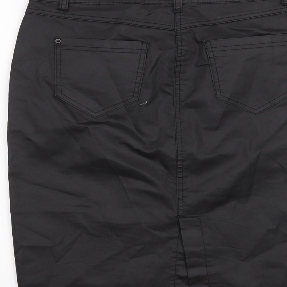 TU Womens Black   Straight & Pencil Skirt Size 10