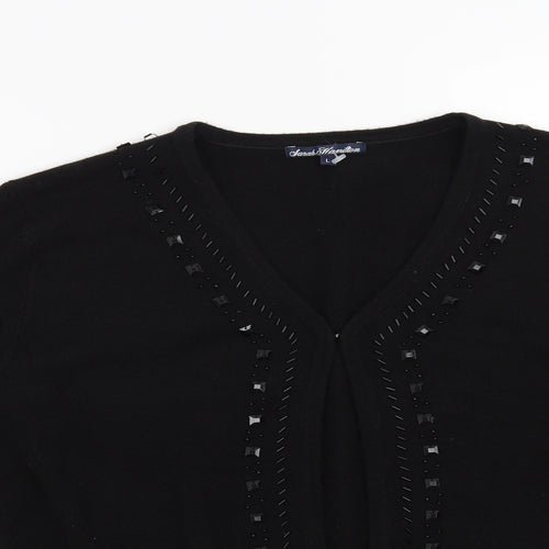 Sarah Hamilton Womens Black   Cardigan Jumper Size L
