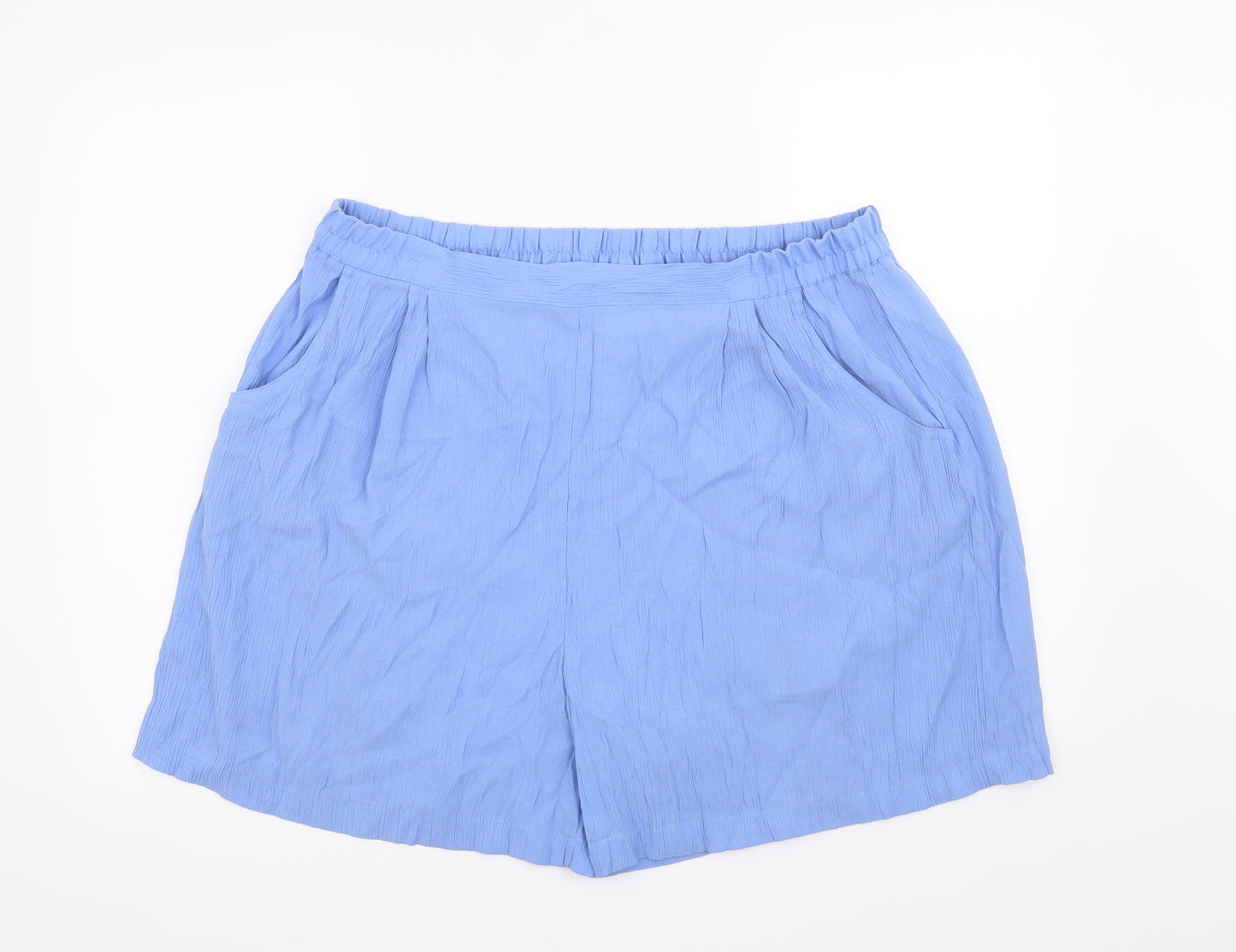 Sara Neal Womens Blue   Culotte Shorts Size 22